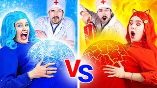 ЛЕДЯНАЯ ИЛИ ОГНЕННАЯ БЕРЕМЕННОСТЬ? || Ледяная девушка vs огненная! Веселые ситуации от 123 GO! BOYS