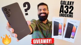 Samsung Galaxy A32 Unboxing & First Look | sAMOLED 90Hz | 64MP | 5000mAh | GIVEAWAY🔥🔥🔥