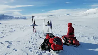 Skiing 24 days from Røros til Haukeliseter, Norway.