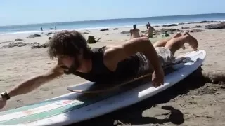 Milkshakeboard surf paddling training