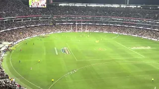 Collingwood vs Essendon AFL Round 19 Jamie Elliott kicks a spectacular winning goal after the siren!