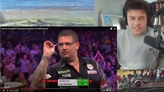 American Reacts What are the RAREST things that can happen in a DARTS match?