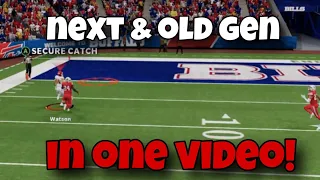 playing next & old/current gen madden 24 in one video!