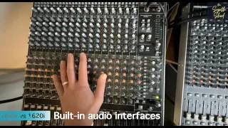 Mackie Onyx 'i' series Firewire mixers compared: 1640i vs 1620i