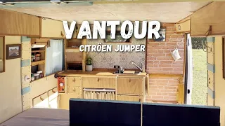 VANTOUR de una FURGONETA Citroen JUMPER L1H1 | CAMPERIZADA de forma CASERA con DUCHA CANINA 🐶