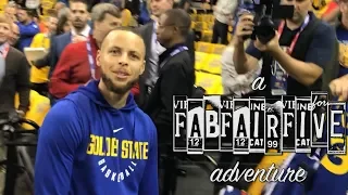 We surprised Stephen Curry at Game One of the 2018 NBA finals