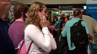 Hundreds stuck at Charlotte airport by technical glitch