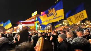 Евромайдан Гимн Украины. В ожидании Штурма Беркута. Революция Украина! 12.12