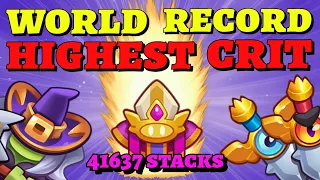 HIGHEST CRIT of all time | Rush Royale