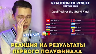 РЕАКЦИЯ НА РЕЗУЛЬТАТЫ 1-ого полуфинала| Reaction to results "Евровидение 2022"| Eurovision 2022