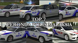 TOP 7 PERONDA POLIS MALAYSIA【Car Parking Multiplayer】