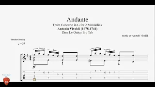 Antonio Vivaldi - Andante - Guitar Pro Tab