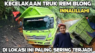 Jalur Maut Kembali Makan Korban, Laka Truk Rem Blong di Sitinjau Lauik