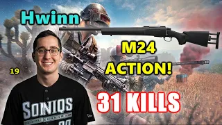 Soniqs Hwinn & Baddylul - 31 KILLS - M24 ACTION! - DUO vs SQUADS! - PUBG