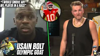 Usain Bolt Says He Would Still SMOKE The NFL's Fastest Players