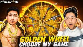 Gun Wheel Choose My Guns For 1 Vs 4🤣😍- Free Fire India