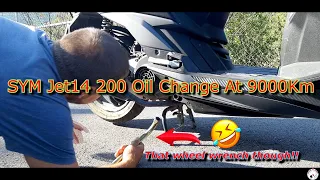 SYM Jet14 200 Oil Change At 9000Km