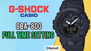 How to Set Time on Casio G-Shock GBA-800 Without Bluetooth Connection | G-Shock Time Adjust