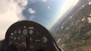 Gliders soaring over Santa Cruz Mountains, Loma Prieta