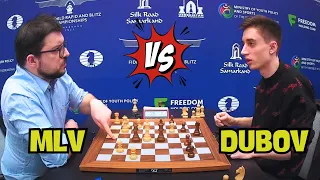 Maxime Vachier Lagrave vs Daniil Dubov || World Blitz Chess 2023 - R15