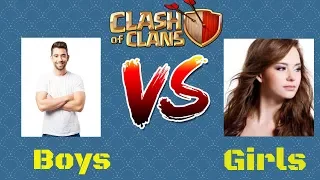 Boys Vs Girls Clash Of Clans India || Sarthak Gamer