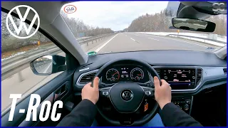 2021 VW T-Roc 150HP - Autobahn Top Speed Drive POV