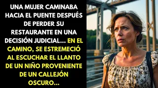 UNA MUJER CAMINABA HACIA EL PUENTE DESPUÉS DE PERDER SU RESTAURANTE EN UNA DECISIÓN JUDICIAL...