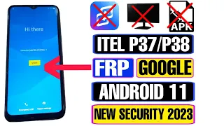 Itel P37/P38 FRP Bypass Android 11 2023 | Itel P37/P38 Google Account Bypass Without PC