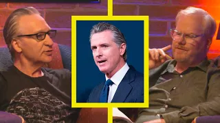 Bill Maher on Gavin Newsom Running for President w/ Jim Gaffigan