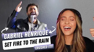 Gabriel Henrique - Set Fire To The Rain (Adele Cover) | REACTION!!