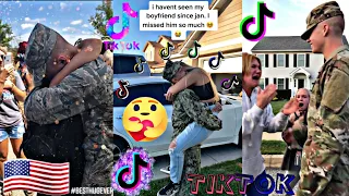 Most Famous Military Coming Home Tik tok  Compilation 🇺🇸 🥺❤ La compilación militar mas famosa d 🇺🇸🥺❤