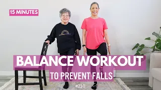 15 Min Balance Workout | Stability Challenge for Seniors