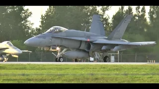 Crazy Loud Afterburners!  CF-18 Hornets Takeoff from Ottawa