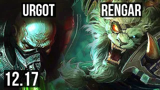 URGOT vs RENGAR (TOP) | 5/1/4 | KR Master | 12.17