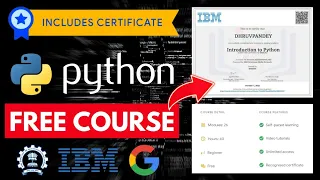 FREE Python Courses with Certificate | Learn Python for Free in 2024