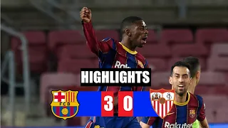 Barcelona vs Sevilla 3-0 All Goals & Highlights 03/03/2021 HD