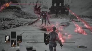 Killing Slave Knight Gael with his own lightning