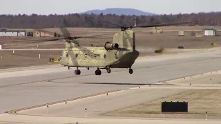 CH-47 Chinook x2-CT ArNG- Arrival/Depart-KPSM-2016