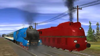 Intense Trainz Racing: DRG 05 Vs. LNER A4 Mallard