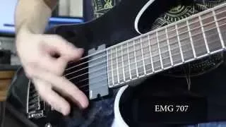 EMG Pickups 81-7 vs 707 comparison - Ibanez Iron Label RGIR27FE