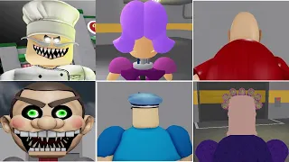 What if I Become EVERYONE? All Barry Prison MORPHS Roblox MR Funny Dummy , Grumpy Gran, Papa, Siren