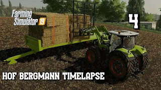 Straw Bales, Seeding & Contracts  Hof Bergmann 4K Timelapse EP4 Farming Simulator 19