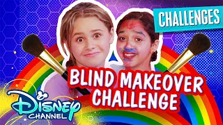 Blindfolded Makeup Challenge 💄 | Ruth & Ruby's Ultimate Sleepover | Disney Channel