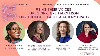 [VIDEO] Using Their Voices: Live Signature Talks from Our Thought Leader Academy Grads