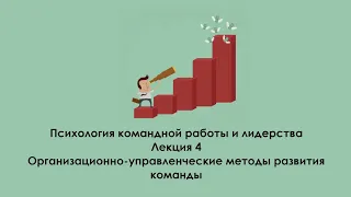 Организационно-управленческие методы развития команды. Лекция: Психология управления и лидерства