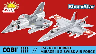 COBI 5819 & 5827 💥 F/A-18C HORNET und MIRAGE III S SWISS AIR FORCE | 1:48 ▶️ REVIEW & FAKTEN