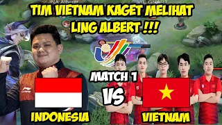 TIMNAS INDONESIA VS VIETNAM! ALBERT DIKASIH LING GRATIS, MEREKA GA PERNAH LIAT LING ALBERT? -Match 1