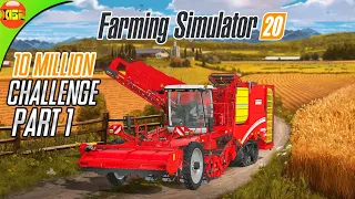 10 Million$ Challenge in Farming Simulator 20! Part 1/8 Timelapse Gameplay, fs20