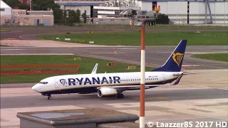 Ryanair B738 (My Sister on Board) vs. WizzAir A321 / Landing & Take Off from Naples Capodichino LIRN