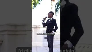 Tears of joy flow as this little boy sings for his parents at their vow renewal…#shorts #wedding